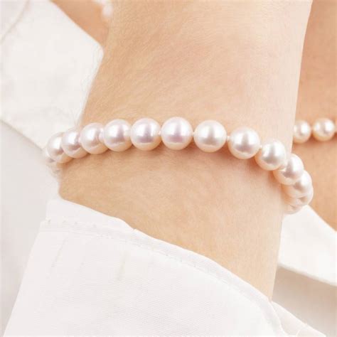 Bracelet Perle Deau Douce Rondes En Or N Goce Les Ocarat