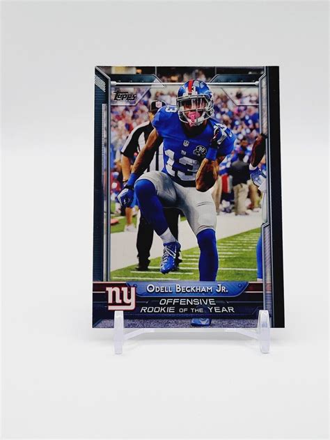 Odell Beckham Jr Rookie Of The Year Topps New York Giants