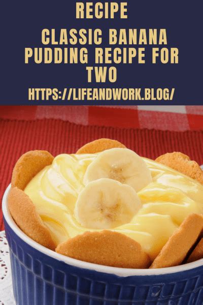 Classic Banana Pudding Recipe For Two