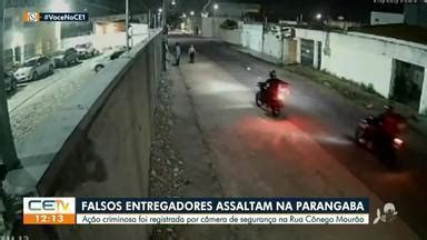 CETV 1ª Edição Fortaleza Bandidos se passam por entregadores e