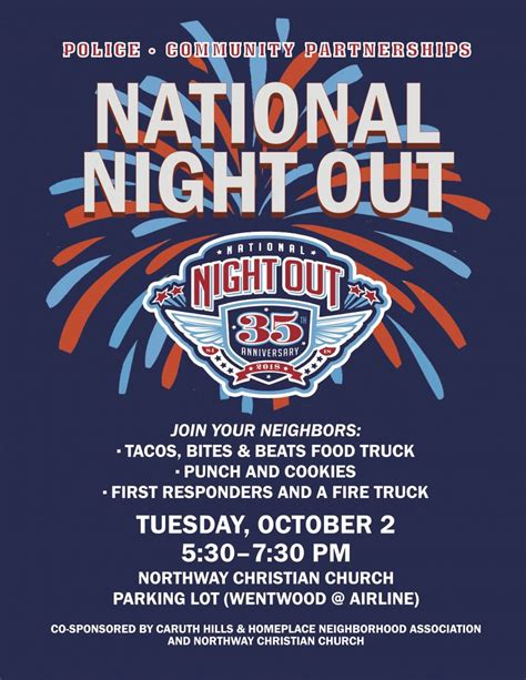 National Night Out Flyer Template Free Nisma Info