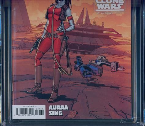 Star Wars Bounty Hunters 37 Cgc 98 Clone Wars 15th Aurra Sing Variant