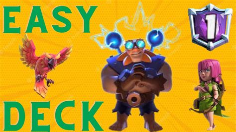 The Easiest Deck In Clash Royale 🏆😱 Youtube