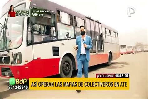 EXCLUSIVO así operan mafias de colectiveros informales en Ate Vídeo