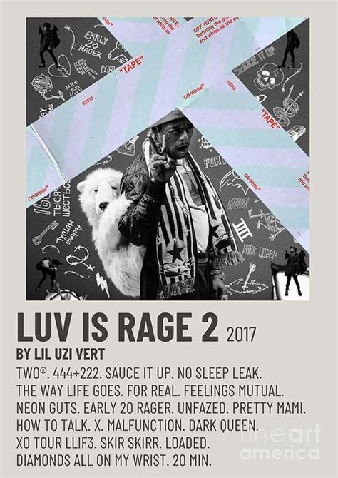 Luv Is Rage 2 By Lil Uzi Vert Digital Art By Angoes Smarang Fine Art