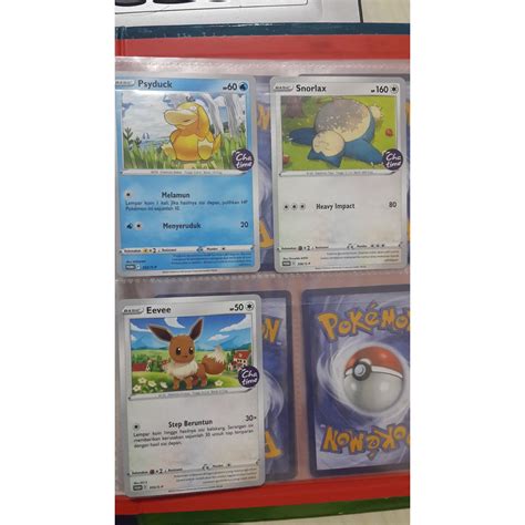 Pokemon TCG EVEE PSYDUCK SNORLAX CHATIME Shopee Malaysia