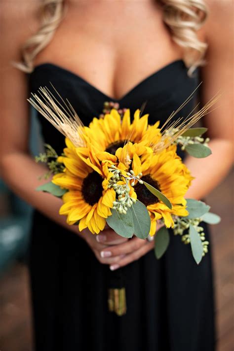 Sunflower Wedding Bouquets Summer And Fall Weddings