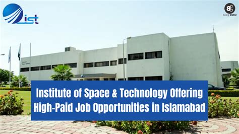 Institute Of Space Tech Offers High Pay Jobs In Islamabad