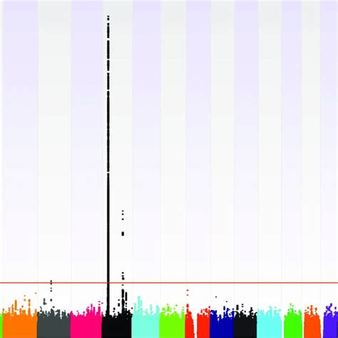 Manhattan Plot Genome Wide Association Studies Gwas For