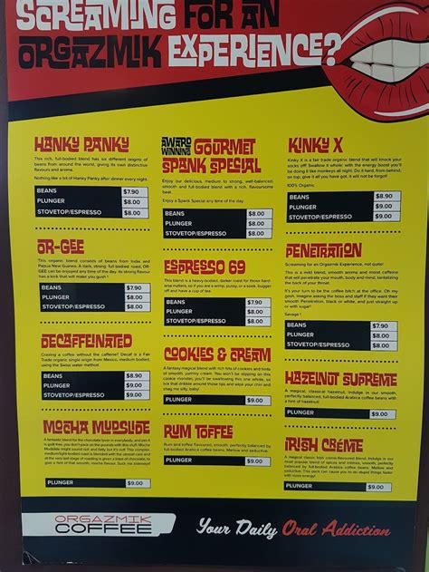 The Naked Baker Menu Updated