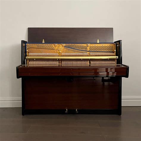 Bluthner Upright Piano Mahogany And Black Gloss The Piano Shop Bath