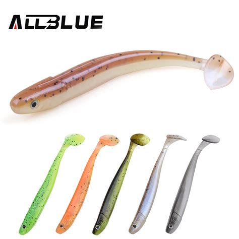 ALLBLUE New Vivid Verme Morbido Esche Artificiali Esche Da Pesca Giga