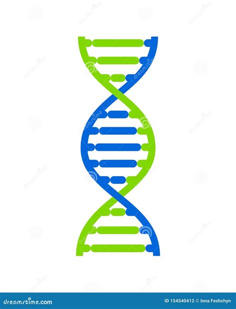 S Mbolo Abstracto Del Filamento De La DNA Aislado En El Fondo Blanco