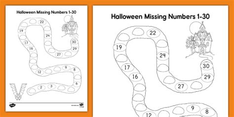 Caterpillar Math Missing Numbers 1 30 By Emily Lauter Worksheets Library Worksheets Library