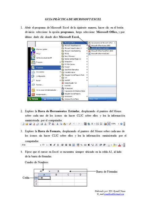 Guía práctica de Microsoft Excel