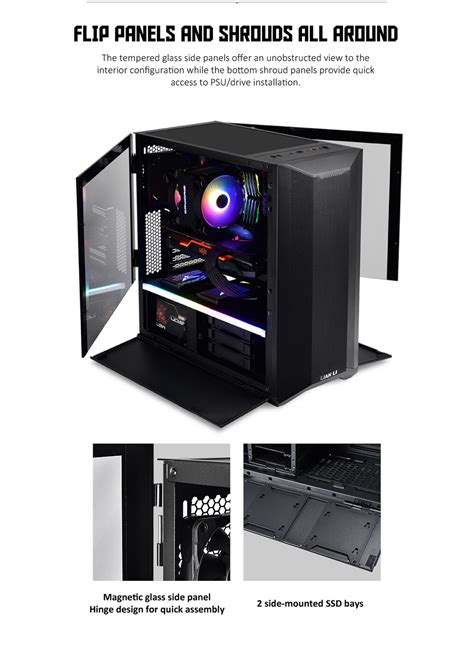 LIAN LI LANCOOL II MESH C PERFORMANCE BLACK Tempered Glass ATX Case