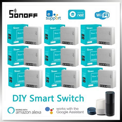 100 Genuino O Interruptor WiFi Inteligente Sonoff Mini R2 Suporta O