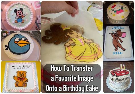 How To Transfer A Favorite Image Onto A Birthday Cake Tutorial And