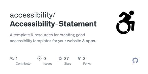 Github Accessibility Accessibility Statement A Template Resources