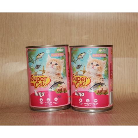 Jual Makanan Basah Kucing Supercat Baby Kitten 400 Gr Tuna Flavour