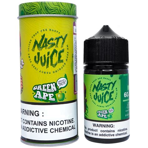 GREEN APE BY NASTY E JUICE 60ML 3MG VAPEKING AE