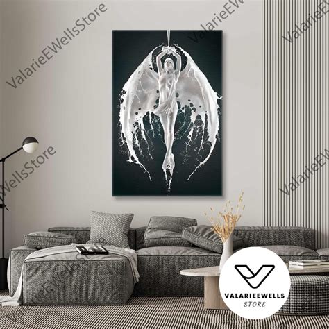 Nude Wall Art Angel Canvas Art Sexy Canvas Art Decor Ange Inspire Uplift