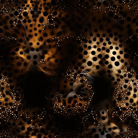 Premium Photo | Cheetah spots seamless pattern