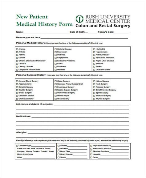 Free 41 Printable Medical Forms In Pdf Excel Ms Word Hot Sex Picture