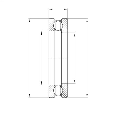 Hfh Rolamento R Gido De Esferas Axial M