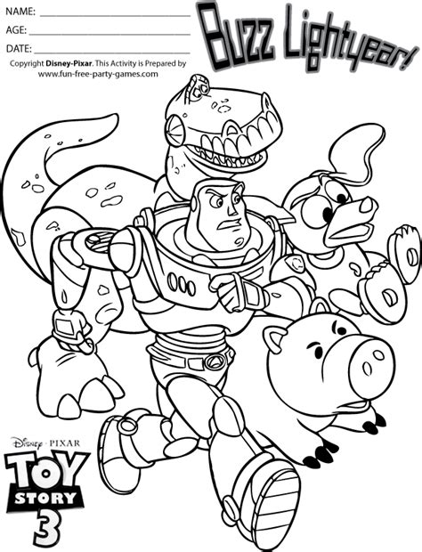 Toy Story 72481 Películas de animación Dibujos para Colorear e