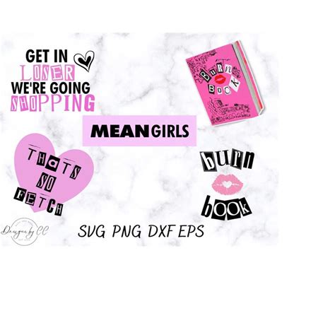 Mean Girls Inspired PNG, So Fetch svg, Burn Book Clip Art, S - Inspire Uplift