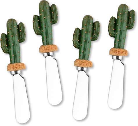 Amazon Supreme Housewares Cheese And Butter Spreader Knives Cactus