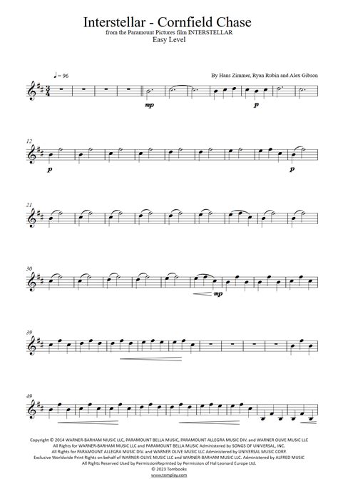 Easy Baritone Sheet Music