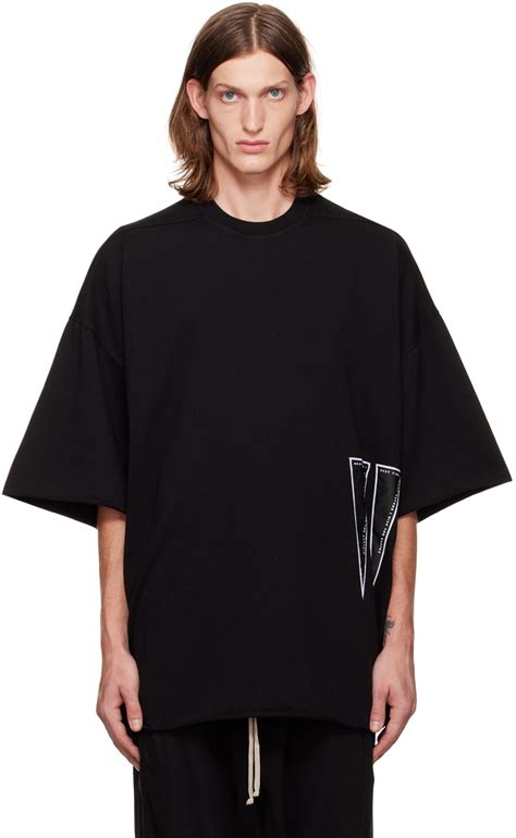 Rick Owens Drkshdw Black Tommy T Shirt Ssense Uk