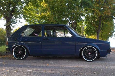 Mk1 Golf Black Wheels Slammed Wolkswagen Golf Golf 1 Gti Volkswagen Golf Mk1 Vw Mk1 Audi