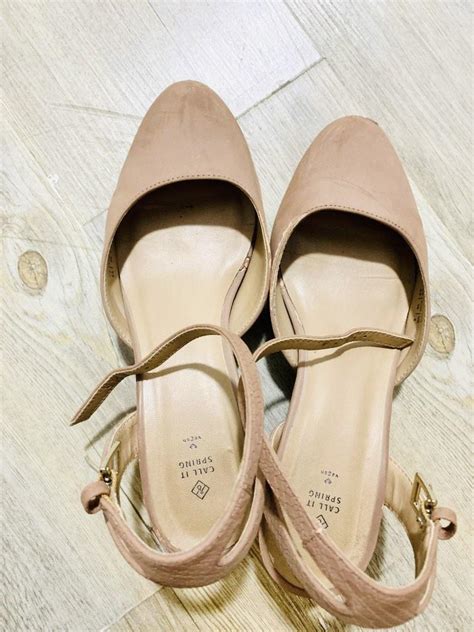 Nude Heels Women S Fashion Footwear Heels On Carousell