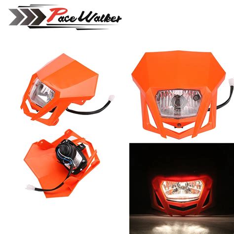 Universal Dual Sport Motorcycle Accessories Headlight Dirt Bike Head