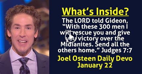 Joel Osteen January Daily Devotional Whats Inside