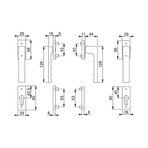 Maniglia Martellina DK Toulon Hoppe Per Porta Balcone Con Rosetta E