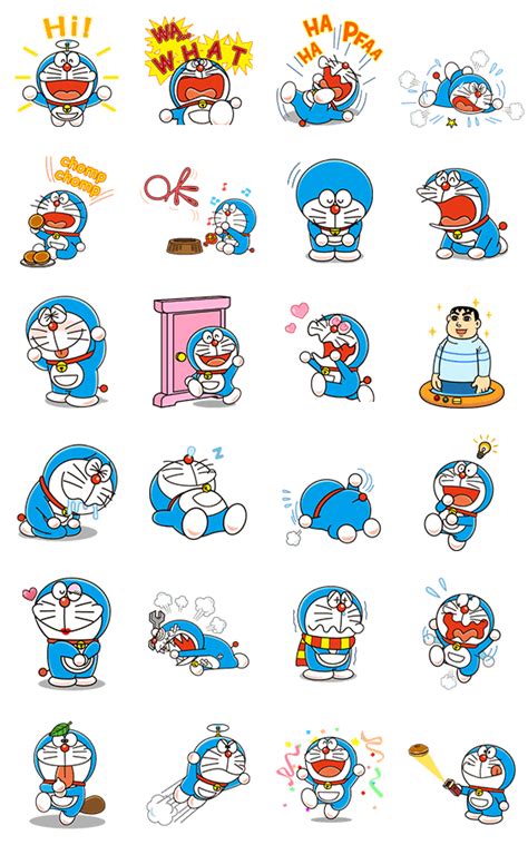 Doraemon Animated Stickers - LINE Stickers | Doraemon wallpapers ...