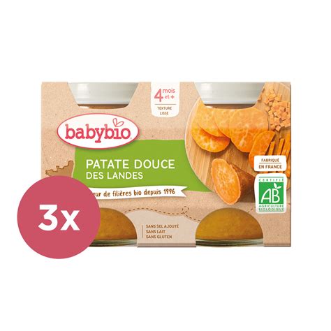 3x BABYBIO Příkrm sladké brambory 2x 130 g feedo cz