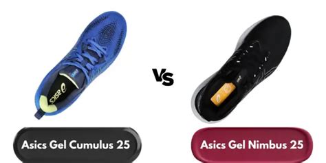 Asics Cumulus vs Nimbus - Comparison of Gel 25 Running Shoes