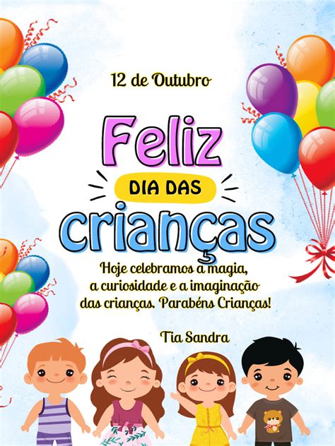 Texto De Feliz Dia Das Crianças - Feliz Dia Das Crianças Homenagem Colorido a4 (1) | PDF