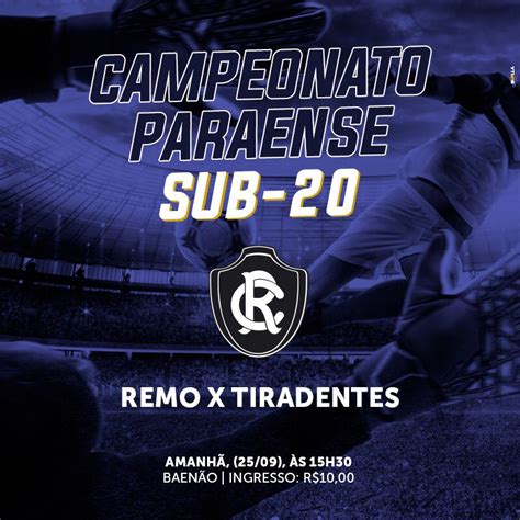 Clube Do Remo De On Twitter O Sub 20 Do Mais Querido Entra Em