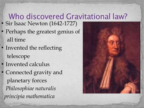 Newtons Law Of Universal Gravitation