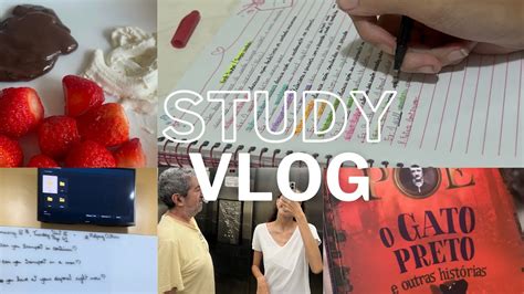 Study Vlog Produtividade Estudos Aulas Skincare Leitura