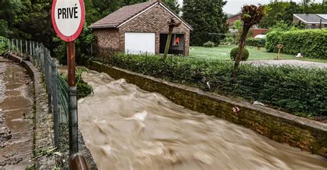 La tempête Kirk frappe la Belgique les cours deau des provinces de