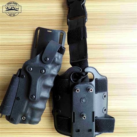 Adjustable Safariland Military Holster Set Tactical Black Leg Holster ...