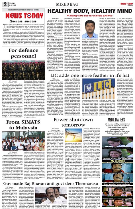 E-paper 1 August 2023 - News Today | First with the news