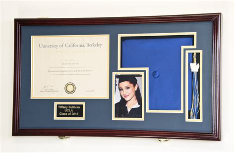 Buy Custom Graduation Diploma Frame Tassel Photo Cap Engraving Display